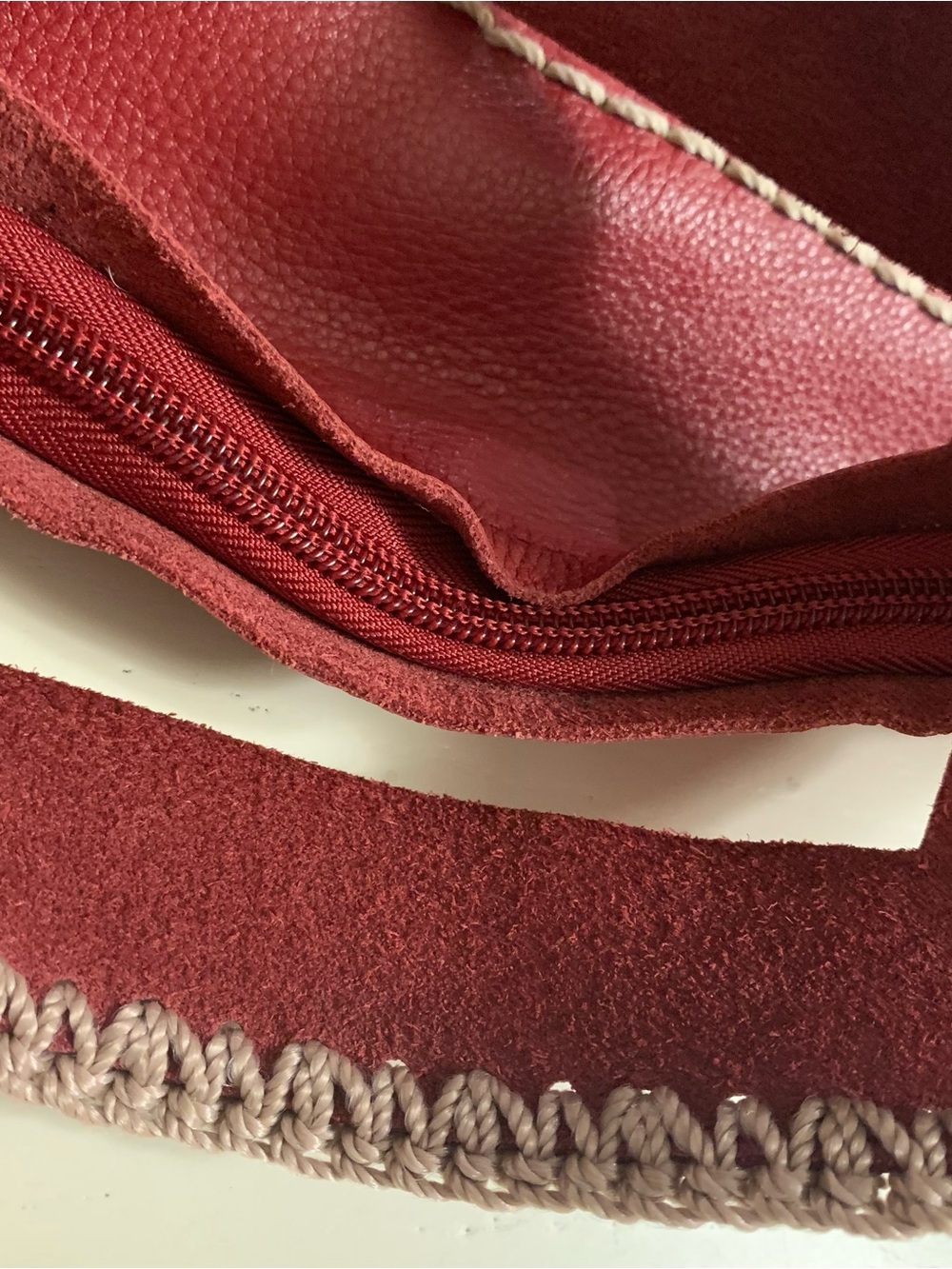 The Sak crimson woven-trim crossbody bag - Picture 6 of 12